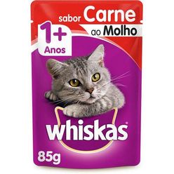 Alimento Whiskas Para Gatos Filhotes Carne Sachê 85g