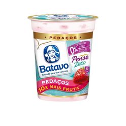 Iogurte BATAVO Pedaços de Morango Zero 100g