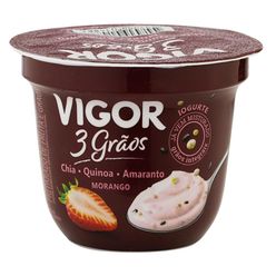 Iogurte Vigor 3 Grãos Morango 100g