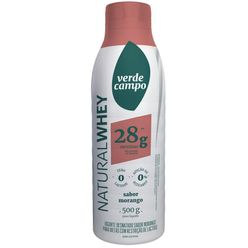 Iogurte VERDE CAMPO Natural Whey Morango sem Lactose 500g