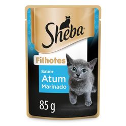 Alimento Sheba Para Gatos Filhotes Atum Marinado Sachê 85g