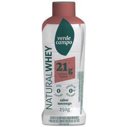 Iogurte VERDE CAMPO Natural Whey Morango sem Lactose 250g