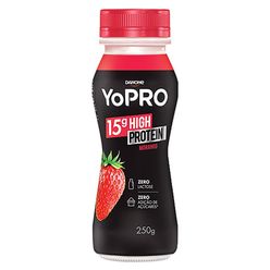 Iogurte Danone Yopro Morango Sem Lactose Com Proteina 250g