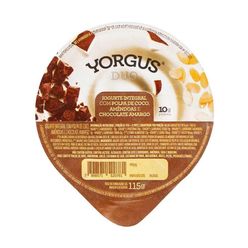 Iogurte Yorgus Duo Coco, Amêndoas E Chocolate Amargo 115g