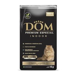 Alimento DOM para Gatos Adultos Premium Especial Indoor 1kg