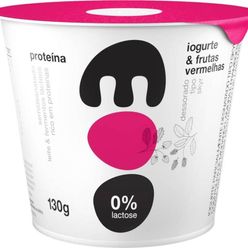 Iogurte Moo Frutas Vermelhas Desnatado 0% Lactose 130g