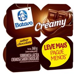 Sobremesa BATAVO Cremy Chocolate Leve Mais Pague Menos 360g