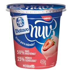 Creme de Queijo Tipo Quark BATAVO Nuv Morango Pote 450g