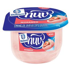 Creme de Queijo Tipo Quark BATAVO Nuv Morango Pote 100g