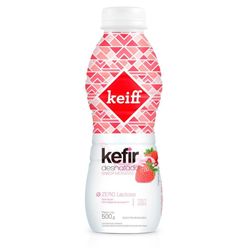 Kefir Keiff Desnatado Morango Zero Lactose 500g