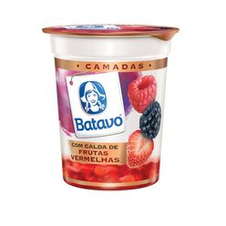 Iogurte BATAVO Duo com Calda de Frutas Vermelhas 100g