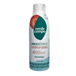 Iogurte VERDE CAMPO Desnatado Morango Triplo Zero Lactose Probiótico 500g