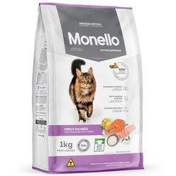 Ração Monello Para Gatos Castrados Salmão Pacote 1kg