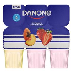 Bebida Láctea Danone Mix Frutas E Morango 510g