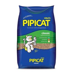 Areia Higiênica Pipicat Para Gatos Pacote 12kg