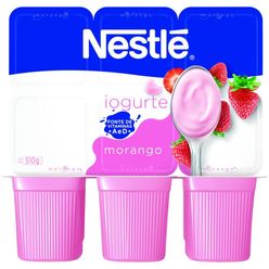 Iogurte Nestlé® Polpa de Morango 540G com 6 unidades