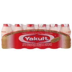 Leite Fermentado Yakult Conjunto Com 6 Unidades 480g