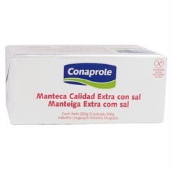Manteiga Uruguaia Conaprole Extra Com Sal Tablete 200g