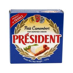 Queijo Camembert Petit Président Lata 125g