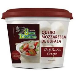 Queijo Mozzarela de Búfala BOM DESTINO Bolotinha Cereja 160g