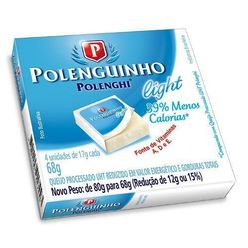 Queijo Polenguinho Light Com 4 Unidades 68g