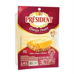 Queijo Prato Président Fatiado 150g