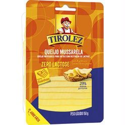 Queijo Mussarela TIROLEZ Zero Lactose Fatiado 150g