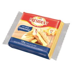 Queijo President Fatiado 120g