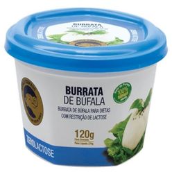 Burrata De Búfala Búfalo Dourado Zero Lactose 120g