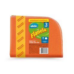 Flanela Extra Macia ALKLIN PP com 3 Unidades