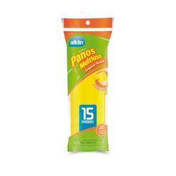 Pano Multiuso ALKLIN Super Absorção Rolo com 15 Unidades