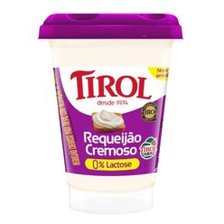 Requeijão Tirol Sem Lactose 180g