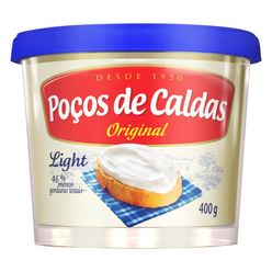 Requeijão Cremoso Poços De Caldas Light 400g