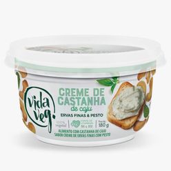 Creme De Castanha De Caju Vida Veg Ervas Finas E Pesto 180g