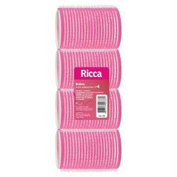 Bobes para Cabelo RICCA Auto Aderente N°4 com 4 Unidades