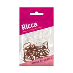 Elásticos para Cabelo RICCA Invísiveis com 100 Unidades