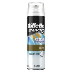 Espuma para Barbear GILLETTE Mach3 Triple Suave 250ml