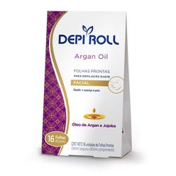 Folhas Prontas para Depilação DEPI ROLL DEPI ROLL Argan Oil Facial com 16 Unidades