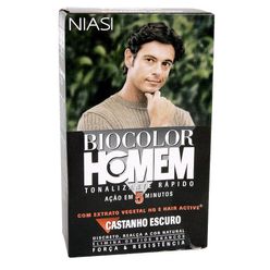 Shampoo Tonalizante Biocolor Homem Castanho Escuro