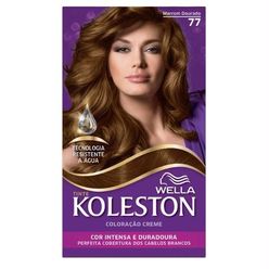 Coloração De Cabelo Koleston Marrom Dourado 77