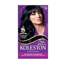 Coloração De Cabelo Koleston Preto Azulado 28