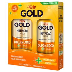 Kit Niely Gold Nutrição Mágica Shampoo 275ml + Condicionador 175ml Preço Especial