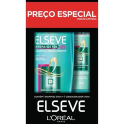 Kit ELSEVE Hydra-Detox Shampoo 375ml + Condicionador 170ml