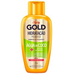 Shampoo Niely Gold Hidratação Milagrosa água De Coco + Extrato De Babosa 275ml