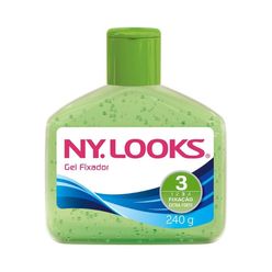 Gel Fixador Ny. Looks Fixação Extra Forte 4 Aspécto Molhado E Com Brilho 240g