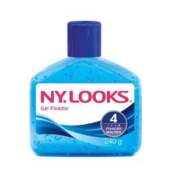 Gel Fixador Ny. Looks Fixação Mega Forte 4 Aspécto Molhado E Com Brilho 240g