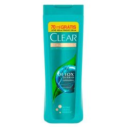 Shampoo Clear Detox Diário 400ml 70 Ml Grátis Leve 400ml Pague 330ml