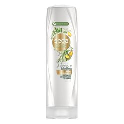 Condicionador De Cabelo Seda Recarga Natural Biotina + óleo De Rícino 325ml