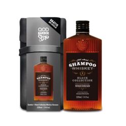 Shampoo QOD Black Collection Whiskey 220ml Grátis Estojo