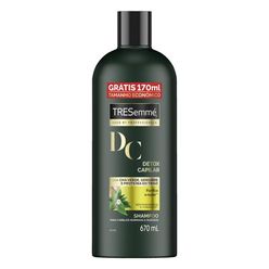 Shampoo Tresemmé Detox Capilar 670ml Grátis 170ml